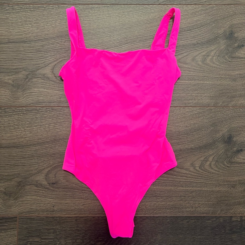 SKIMS Pink Bodysuit